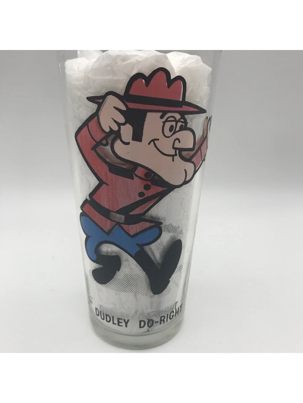 DUDLEY DO RIGHT Vintage Pepsi Cola Collectors Series Drinking Glass 1970’s